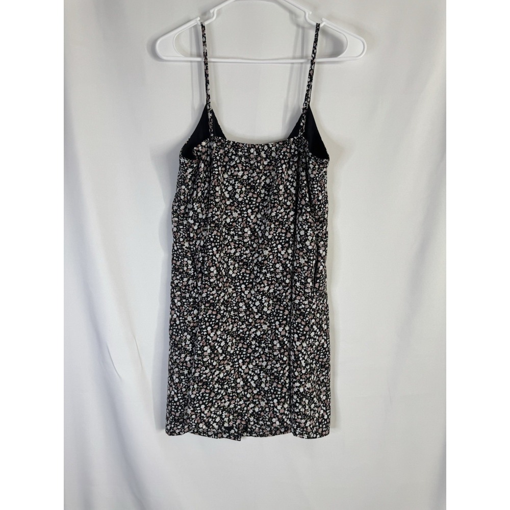 Pink Lily Floral Button Front Mini Dress Size Small UEC Print Spaghetti‎ Strap - Picture 6 of 9